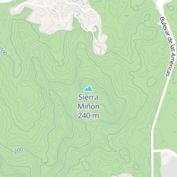 Map of Sierra Miñón