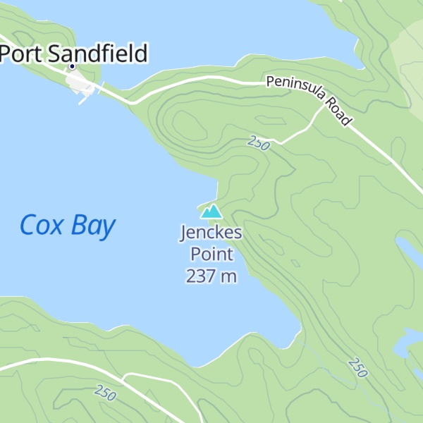 Map of Jenckes Point