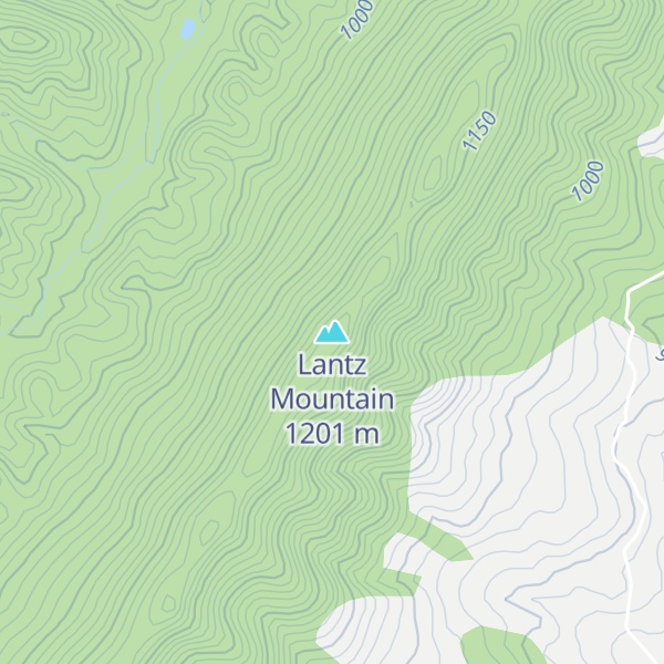 Map of Lantz Mountain