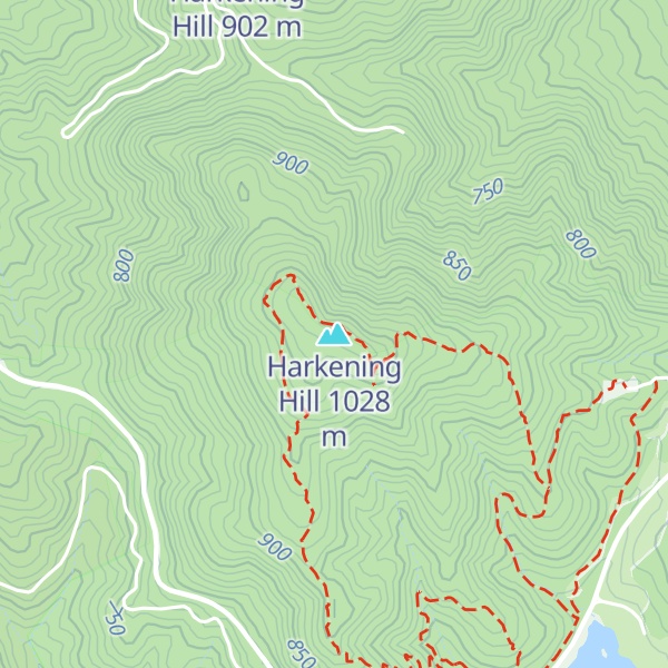 Map of Harkening Hill