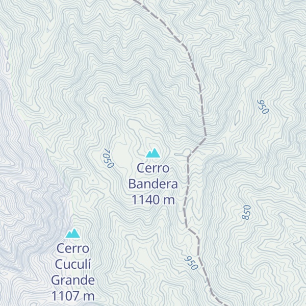 Map of Cerro Bandera