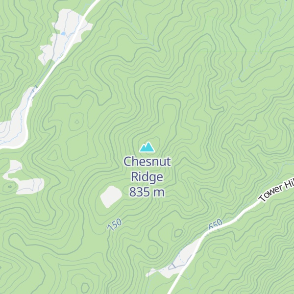 Map of Chesnut Ridge