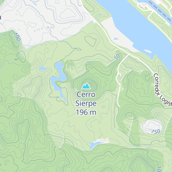Map of Cerro Sierpe