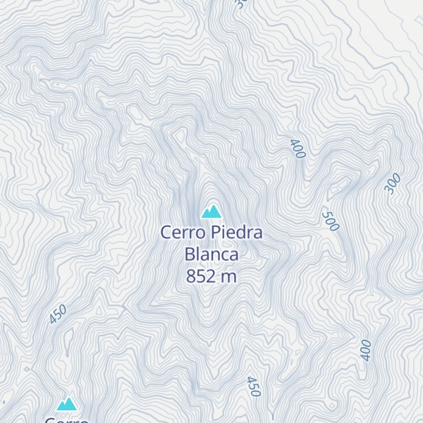 Map of Cerro Piedra Blanca