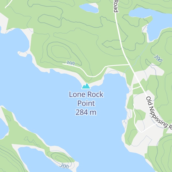 Map of Lone Rock Point