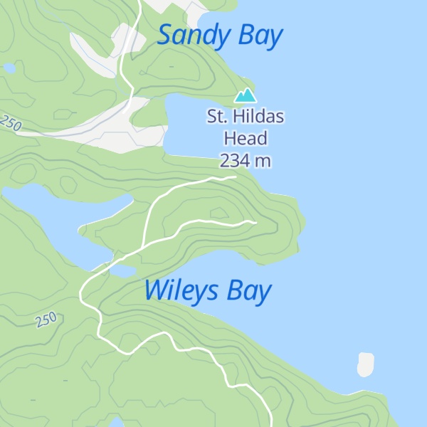Map of Crossley Point