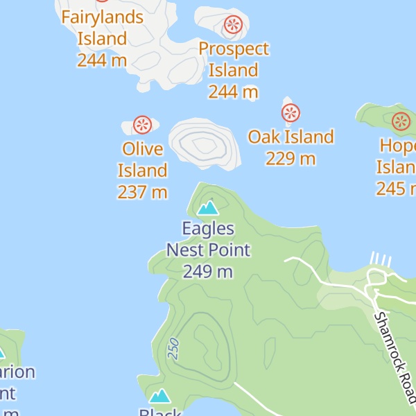 Map of Eagles Nest Point