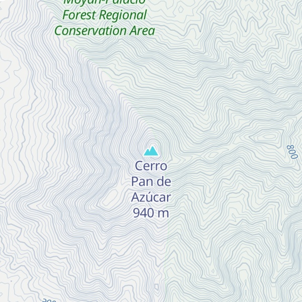 Map of Cerro Pan de Azúcar