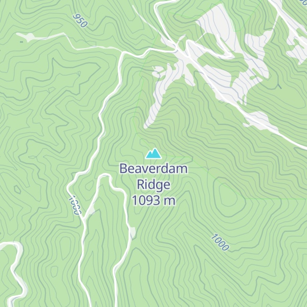 Map of Beaverdam Ridge