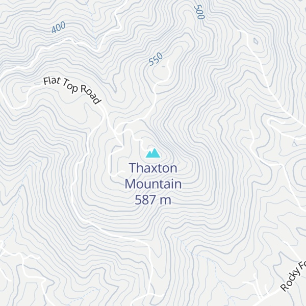 Map of Thaxton Mountain