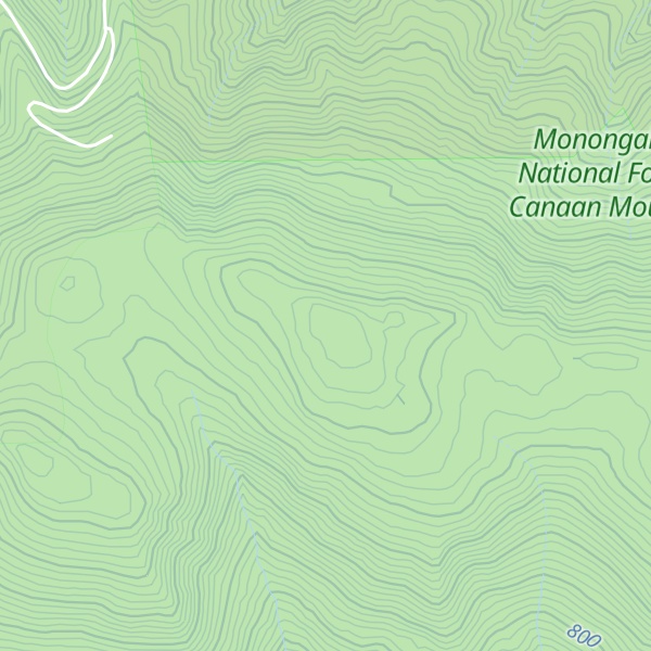 Map of McGowan Mountain