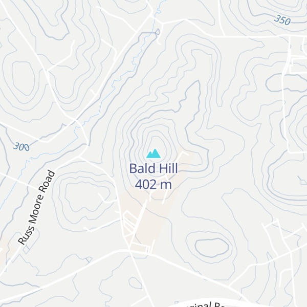 Map of Bald Hill
