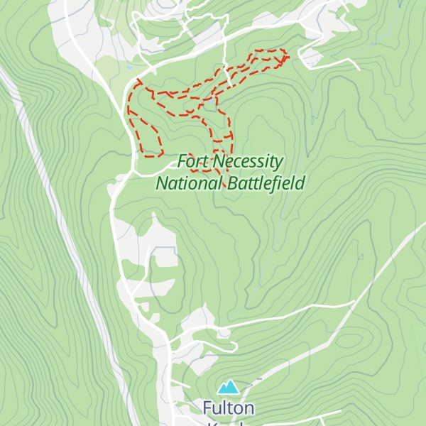 Map of Jumonville Rocks