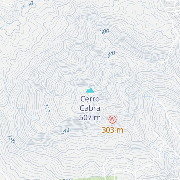 Map of Cerro Cabra