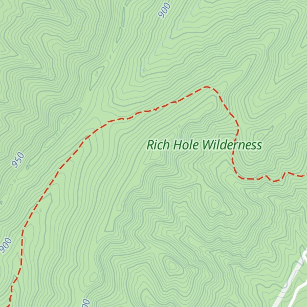 Map of Brushy Mountain
