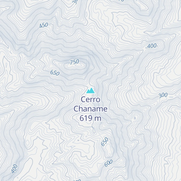 Map of Cerro Chaname