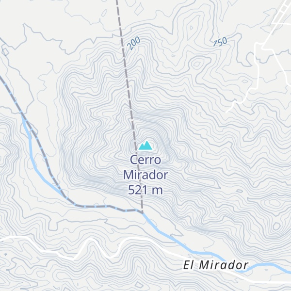 Map of Cerro Mirador