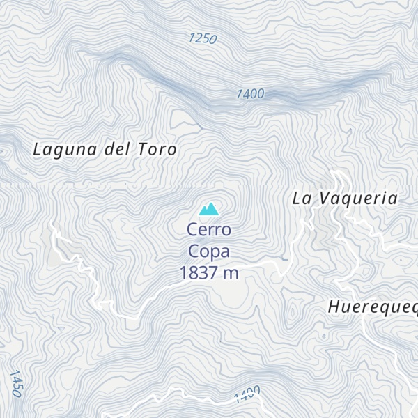 Map of Cerro Copa