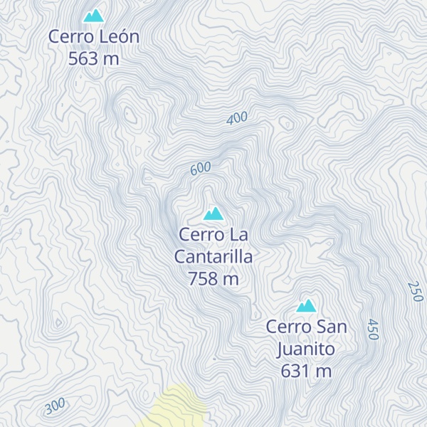 Map of Cerro La Cantarilla