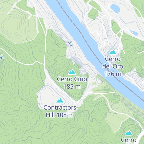 Map of Cerro Cirio