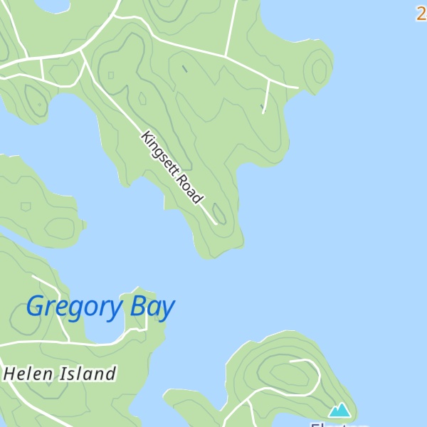 Map of Kingsett Point
