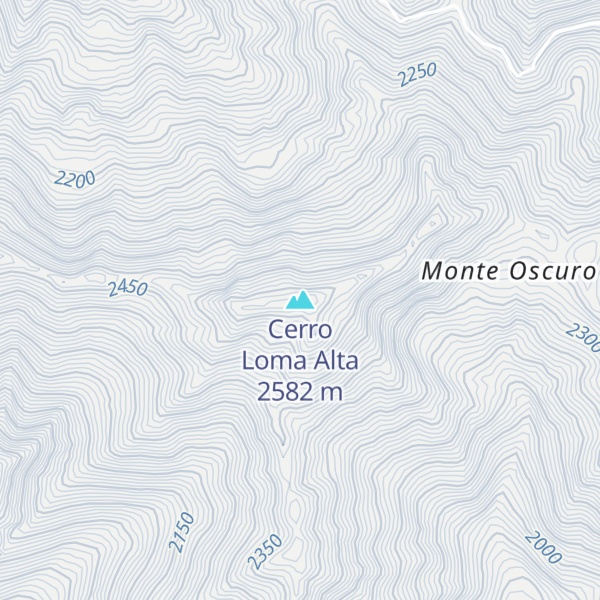 Map of Cerro Loma Alta