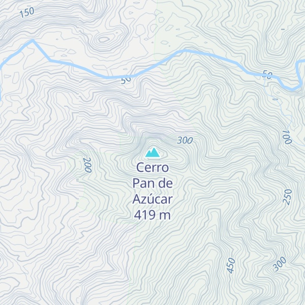 Map of Cerro Pan de Azúcar