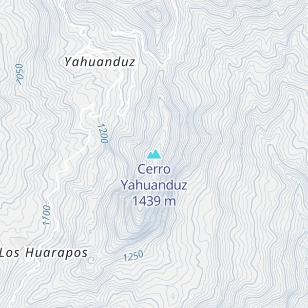 Map of Cerro Yahuanduz