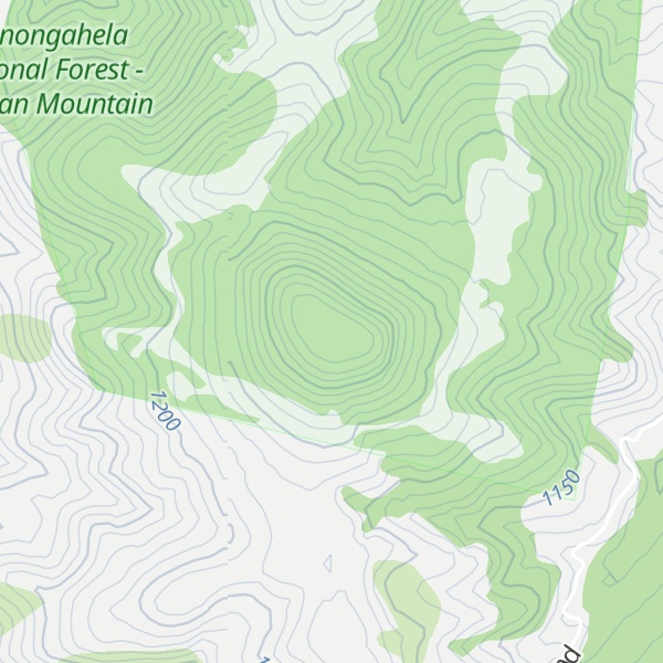Map of Cunningham Knob