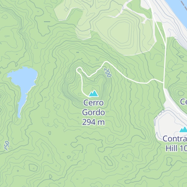 Map of Cerro Gordo