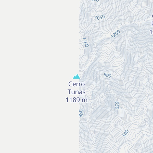 Map of Cerro Tunas