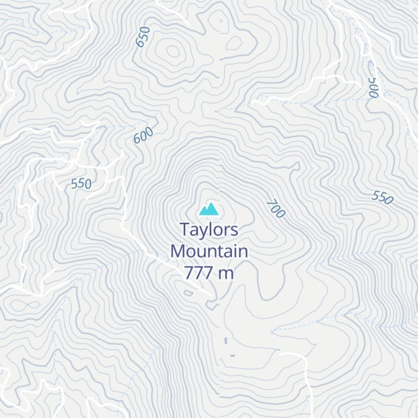 Map of Taylors Mountain
