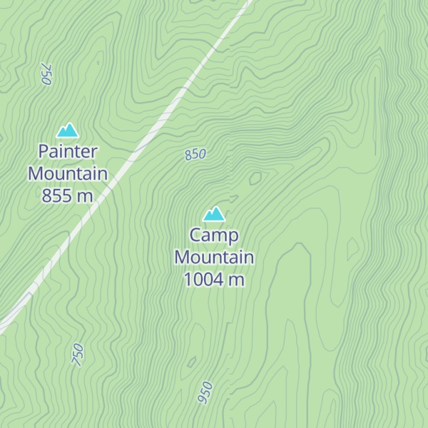 Map of Camp Mountain