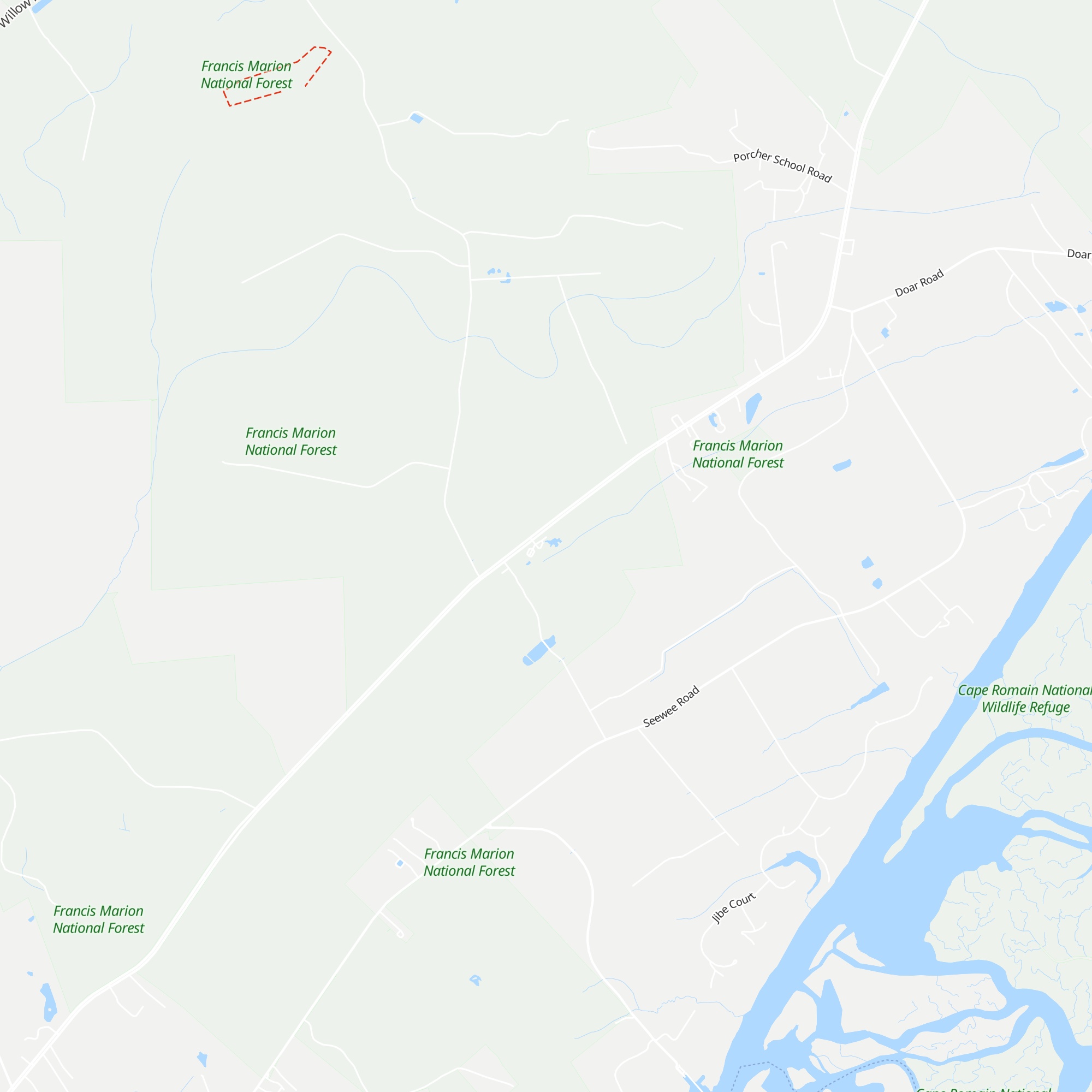 Sewee Visitor & Environmental Education Center map
