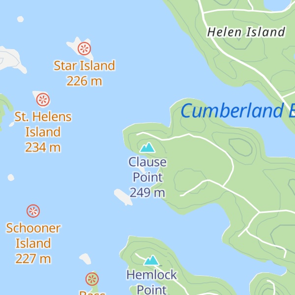 Map of Clause Point