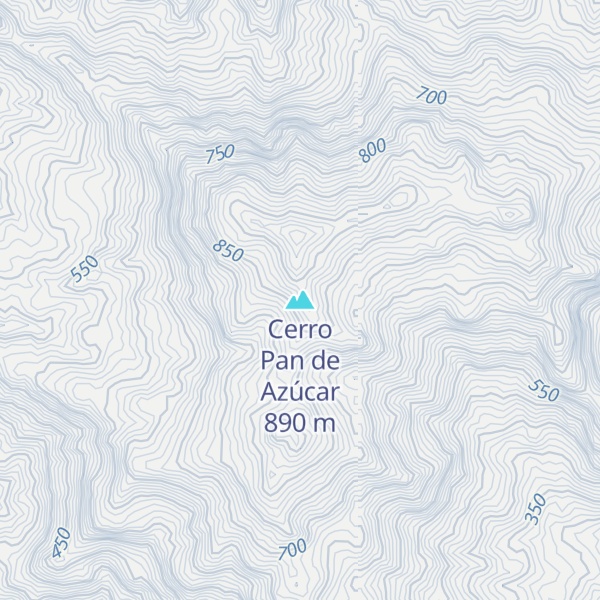 Map of Cerro Pan de Azúcar