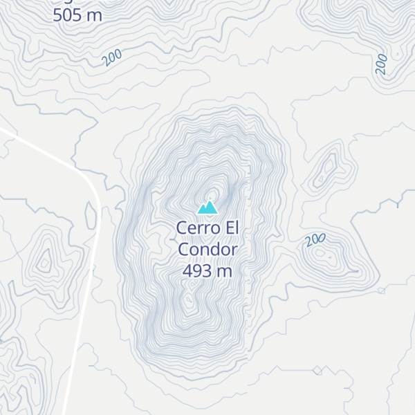 Map of Cerro El Condor