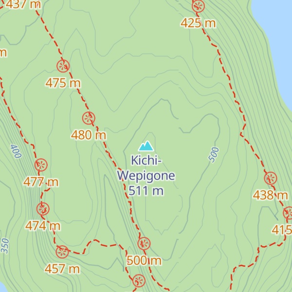 Map of Kichi-Wepigone