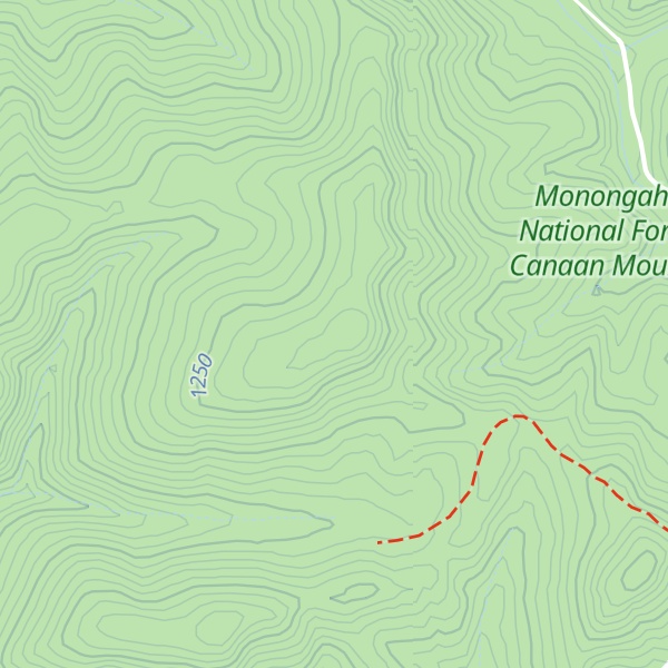 Map of Colaw Knob