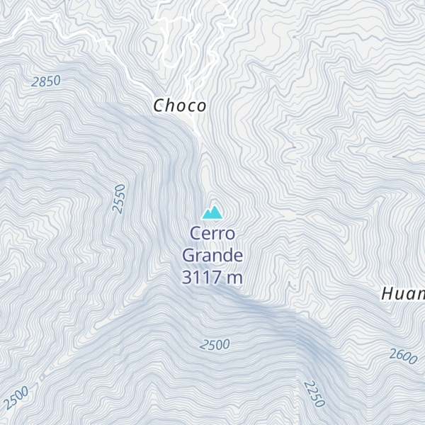 Map of Cerro Grande