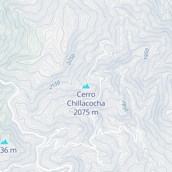 Map of Cerro Chillacocha