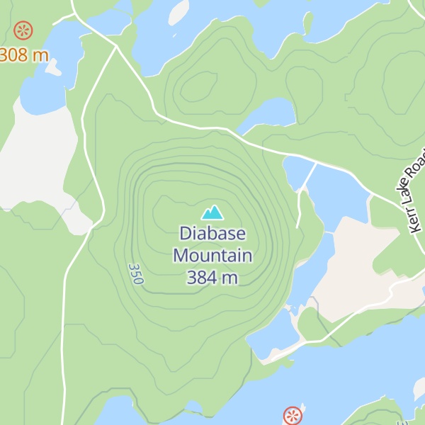 Map of Diabase Mountain