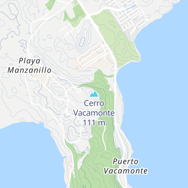 Map of Cerro Vacamonte