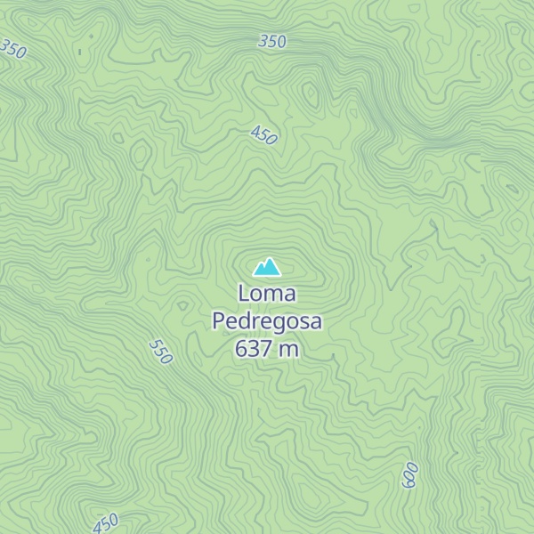 Map of Loma Pedregosa