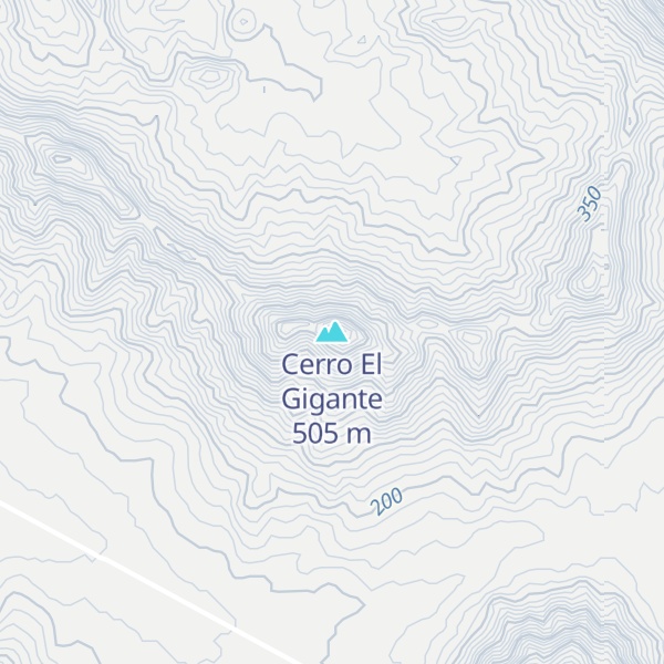 Map of Cerro El Gigante