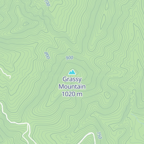 Map of Grassy Mountain