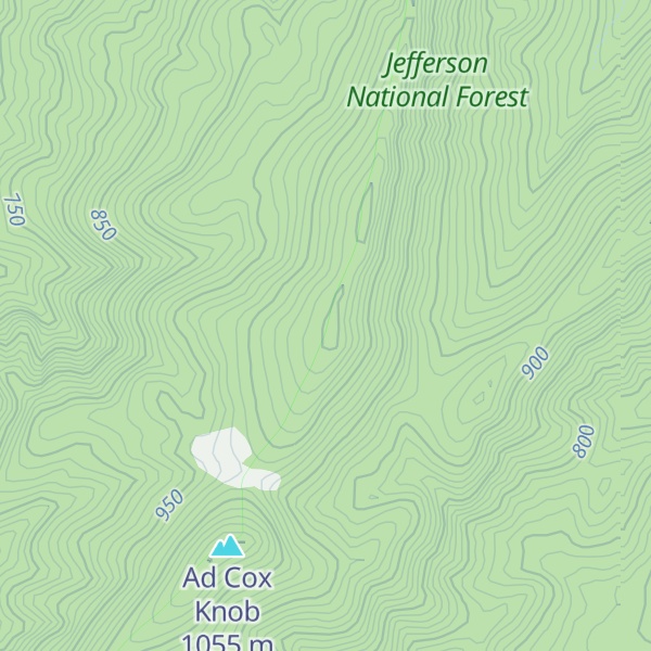 Map of North Mountain
