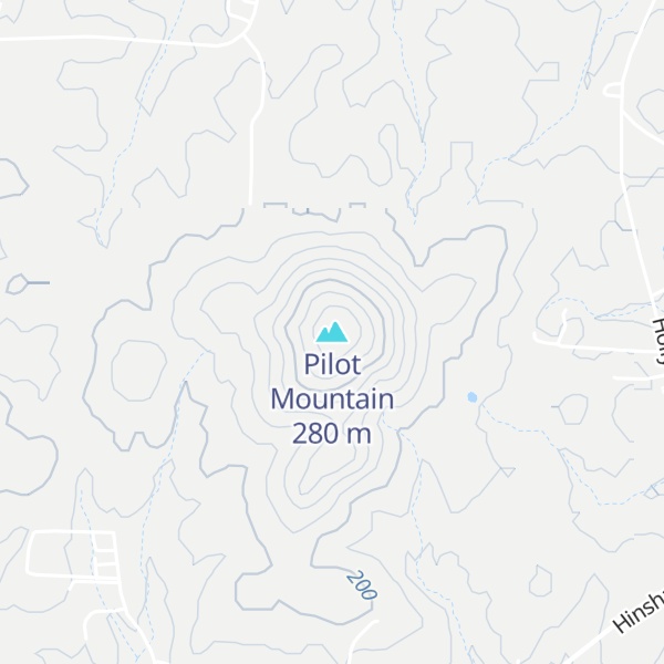 Map of Pilot Mountain