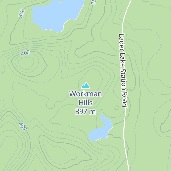 Map of Workman Hills