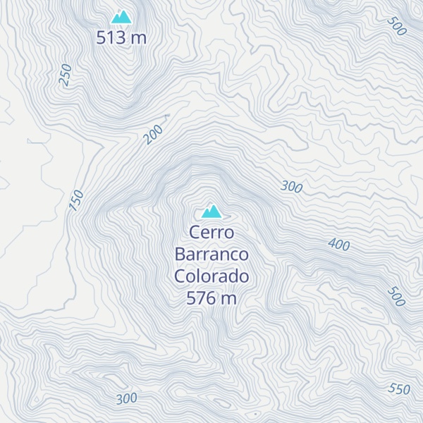 Map of Cerro Barranco Colorado